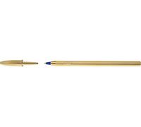 Bic 207062 Bolígrafo Bic Cristal Shine Oro Tinta, Azul, 1,0 Mm.