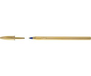 Bic 207062 Bolígrafo Bic Cristal Shine Oro Tinta, Azul, 1,0 Mm.