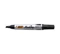 BIC 2300 Ecolutions Rotulador permanente negro (punta angular de 3,7-5,5 mm)
