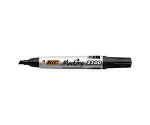BIC 2300 Ecolutions Rotulador permanente negro (punta angular de 3,7-5,5 mm)