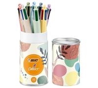 BIC 4 Colores Mineral Tones y Pastel Bolígrafos de Punta Media (1,00 mm) - Colores de Cuerpo Mineral y Pastel Surtidos, Pack de 8