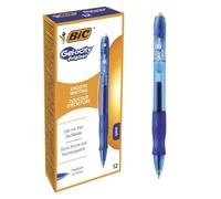 BIC Gel-ocity Original Bolígrafo de Gel Retráctil de Punta Media 0,7mm Azul (Caja de 12 Uds.)