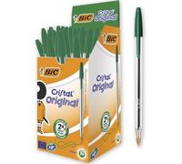 BIC Bolígrafo Cristal Punta media 1,0 mm Caja 50 unidades Verde