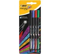 Bic 942082 rotulador fino negro, azul, verde, rojo