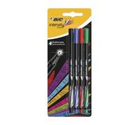 BIC - 942082 rotulador Fino Negro, Azul, Verde, Rojo 942082