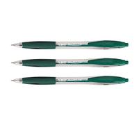 BIC-Lote de 6 bolígrafos retráctil ATLANTIS CLASSIC Pte Moy. 1 mm, color verde