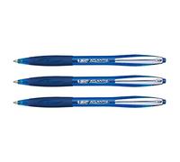 BIC Atlantis Premium 1.0 - Bolígrafo retráctil (3 unidades), color azul