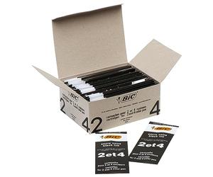 Bic Ballpoint Refill - Paquete de 50 recambios para bolígrafos y plumas con trazo medio, negro