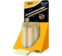 BIC Bolígrafo Cristal Celebrate Oro y Plata con Expositor de 40 unidades
