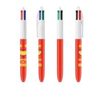 BIC Bolígrafo de 4 Colores Campeones del Mundo Edición Limitada Caja de 25