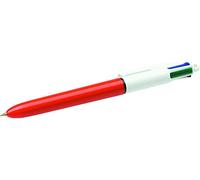 BIC Bolígrafo Original Fine 0,8 mm – Caja 12 Multicolor (Rojo, Negro, Verde, Azul)