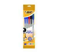 BIC · Bolígrafos Cristal · Pack 5 unidades · Trazo 0,4mm · Colores Surtidos