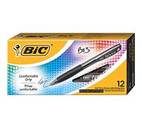 BIC Bolígrafos retráctiles (BU311BK), color negro