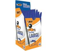 Bic Cristal Grande 1,6 mm biros azul Paquete de 50 Azul