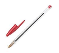 Bic cristal medium rojo bolígrafo medio 50 pieza(s)