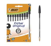 BIC Bolígrafos Cristal Original Bolita Punta Media (10 mm) Tinta