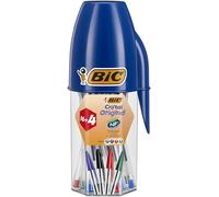 BIC Bolígrafos Cristal Original Punta media 1,0 mm Colores surtidos Tubo 20 (16+4 gratis)