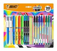 Bic escritura multicolor pack de 20 piezas variadas - 6 bic cristal or