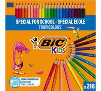 BIC Estuche 216 Lápices de Colores Tropicocolor Surtido
