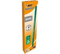 Bic evolution original lapiz de grafito hexagonal - mina hb ultrarresistente - sin madera - no se astilla (12 uds)
