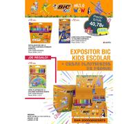 BIC EXPOSITOR BIC KIDS ESCOLAR + CERAS PLASTIDECOR BIC KID