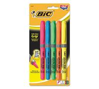 Bic GBLP51ASST Brite Liner Grip Highlighter
