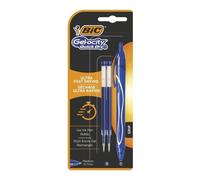 BIC Gelocity Quick Dry · Bolígrafo Gel Retráctil · Tinta Secado Rápido · Azul · 1 ud + 2 Recambios