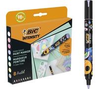 Bic intensity pack de 8 marcadores de pintura - punta media - tinta co