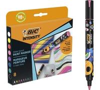 Bic intensity pack de 8 marcadores de pintura - punta media - tinta co