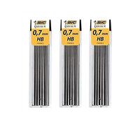 BIC Juego de 3 estuches de 12 minas para portaminas Criterium 0,7 mm HB