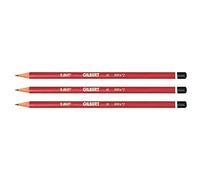 BIC - Juego de 3 lápices grafito cabeza trempée cuerpo redondo (Mina HB Conte Gilbert 33