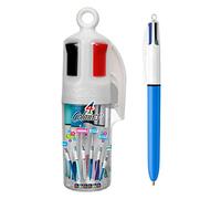Bic - Juego de bolígrafos 4 en 1 (punta redonda, 6 unidades), colores surtidos