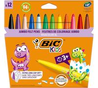 BIC Rotuladores de fieltro Kids Ecolutions Visacolor XL – surtido pack de 12