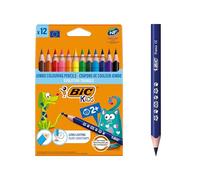 BIC Lápices de colores Evolution Triangle ECOlutions, triangulares, colores surtidos, paquete de 12