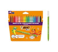 BIC Rotuladores Kid Couleur Punta media Multicolor - Estuche de 18 unidades