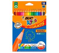 BIC LAPIZ BIC KIDS EVOLUTION 18 COLORES SURTIDOS (14+4) SIN COLECCION