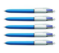 BIC - Lote de 5 bolígrafos 4 colours medium PTE Moy. 4 colores clásicos