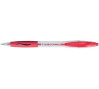 BIC - Lote de 6 bolígrafos retráctil, Atlantis Classic PTE Moy. 1 mm rojo