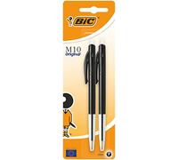 BIC M10 Clic - Bolígrafo, 2 unidades, color negro