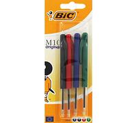 BIC M10 Retractable Ballpoint Pen 0.4 mm Pack of 4 - Assorted