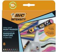 Bic intensity pack de 8 marcadores de pintura - punta media - tinta co