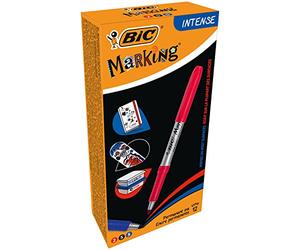 BIC Marcadores permanentes - Colores pastel surtidos, caja de 12