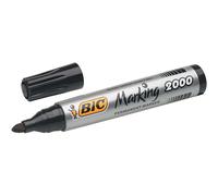 Bic marking 2000 ecolutions rotulador permanente - punta de 4.95 mm - tinta con base de alcohol - ecologico - secado rapido - color negro (12 uds)