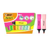 Bic marking highlighter flat pack de 8 marcadores fluorescentes - punt