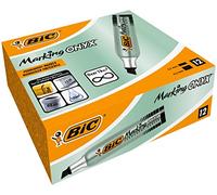 BIC – Marcador permanente Marking Onyx 1481 – Punta 3,7 y 5,2 mm – Negro – Lote de 12