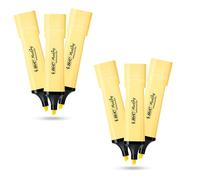 BIC Marking - Rotuladores de plástico con tinta amarilla pastel para notas suaves, resaltadores precisos, ideales para la escuela y la oficina