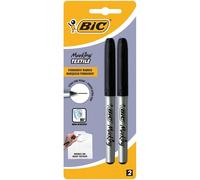 Bic marking textile pack de 2 rotuladores permanentes para ropa - punt