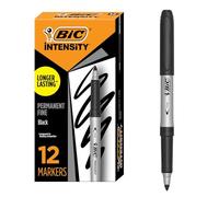 BIC Marking Ultra Fine Marcadores Punta Ultrafina - Negro, Caja de 12 unidades