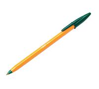 BIC Orange Fine - Bolígrafo con tapa (trazo de 0,35 mm, 20 unidades), color verde