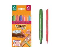 Bic - pack de tatuajes temporales para niños (3 sellos + 3 marcadores